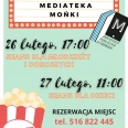 Zapraszamy na seanse  filmowe do Mediateki w Mońkach